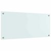 vidaXL Keittiön suojapaneeli Valkoinen 90 x 40 cm karkaistu lasi