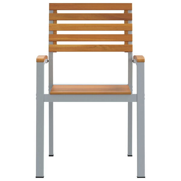 vidaXL Puutarhan Tuoli 2 pcs Ruskea 56 x 57 x 87 cm Tihe&auml; akasiapuu