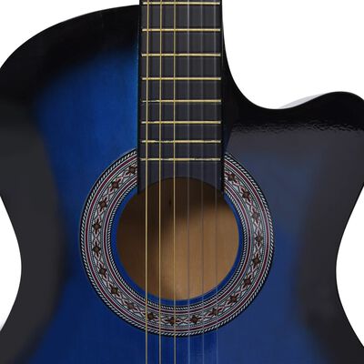 vidaXL 12-osainen Perinteinen akustinen kitarasetti 6-kieltä sin. 38"