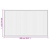vidaXL Matto suorakaide vaalea luonnollinen 60x200 cm bambu