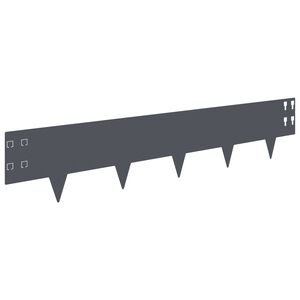 vidaXL Nurmireunus 30 kpl 100 x 20 cm Ter&auml;s Antrasiitti