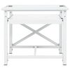 vidaXL Pesukoneen korokejalusta vetohyllyll&auml; valkoinen