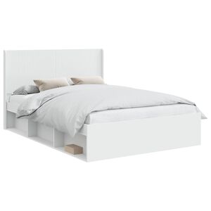 vidaXL S&auml;ngynrunko s&auml;ilytyksell&auml; ja p&auml;&auml;n&auml;yt&ouml;ll&auml; 3 pcs Tekninen puu