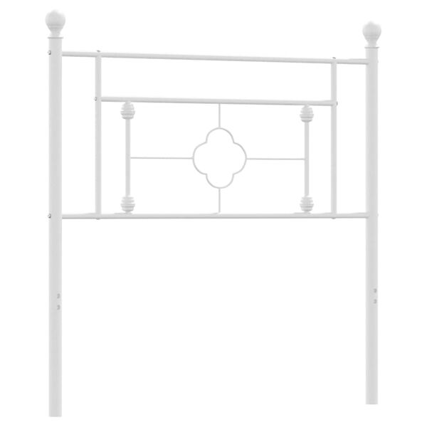 vidaXL Metallinen vaihtop&auml;&auml;ty valkoinen 90 cm