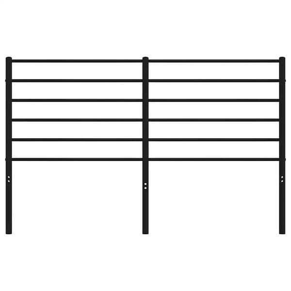 vidaXL Metallinen vaihtop&auml;&auml;ty musta 160 cm