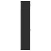 vidaXL S&auml;ilytyskaappi kapea musta 30x42,5x225 cm tekninen puu
