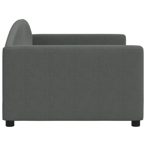 vidaXL Vuodesohva tummanharmaa 90x190 cm sametti