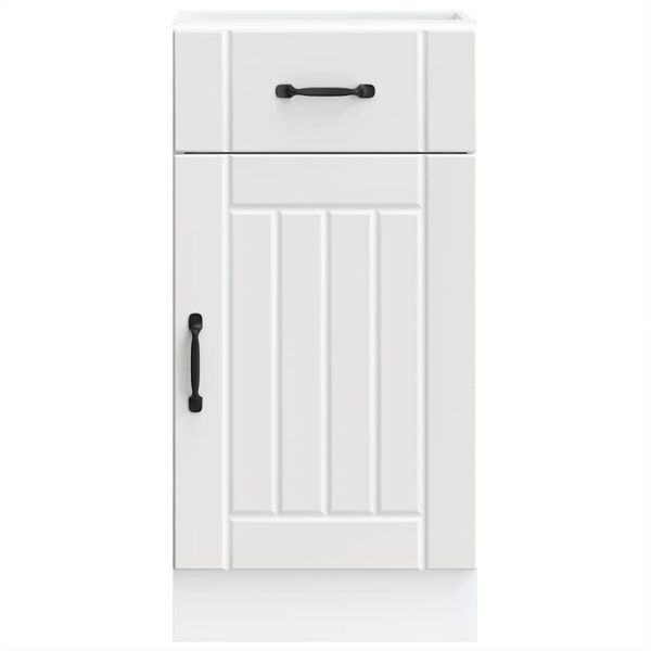 vidaXL Keitti&ouml;n pohjakaappi Lucca valkoinen suunniteltu puu