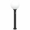 vidaXL Pollarivalaisin sensorilla 80 cm musta IP44
