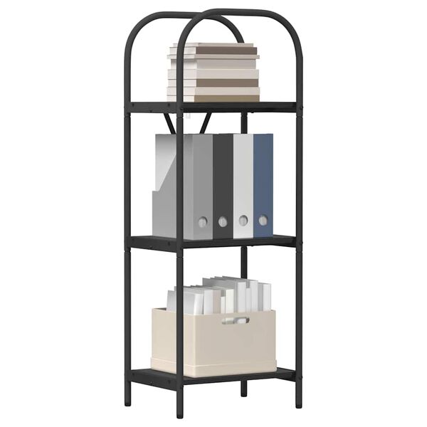 vidaXL Kirjahylly Musta tammi. 40 x 30 x 109 cm Tekninen puu