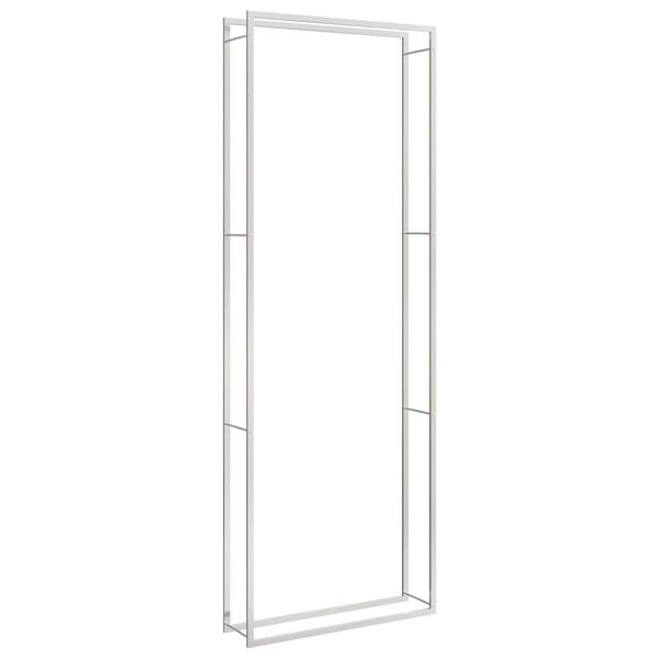 vidaXL Polttopuuteline 110x28x312 cm ruostumaton ter&auml;s