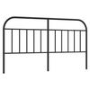 vidaXL Metallinen vaihtop&auml;&auml;ty musta 160 cm