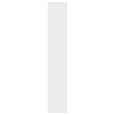 vidaXL Kirjahylly korkeakiilto valkoinen 36x30x171 cm lastulevy