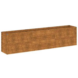 vidaXL Korotettu puutarhalaatikko 291x50x69 cm Corten-ter&auml;s