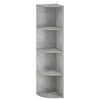 vidaXL Kulmahylly 4 tasoa 41,5 x 41,5 x 143 cm Tekninen puu