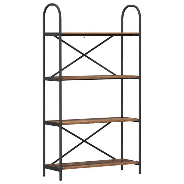 vidaXL Kirjahylly Vanha puu 80 x 30 x 146 cm Tekninen puu