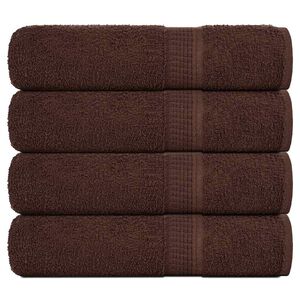 vidaXL Kylpypyyhkeet FROGN 4 kpl Ruskea 100x150 cm 360 gsm