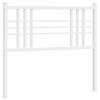 vidaXL Metallinen vaihtop&auml;&auml;ty valkoinen 107 cm