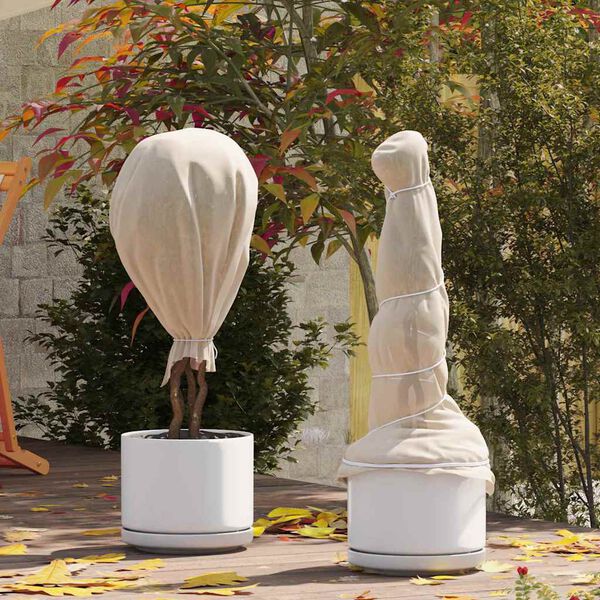 vidaXL Pakkassuojakasvivilla Beige 100 x 1,6 m Non-woven Kangas