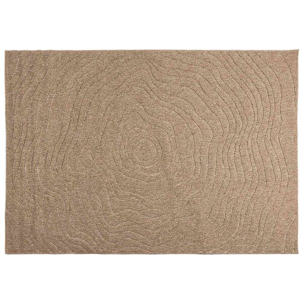 vidaXL Alue matot Moir&eacute; HUARTE Luonnollinen 200 x 140 cm Polyesteri