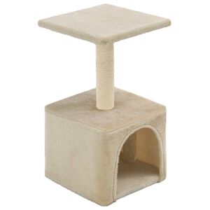 vidaXL Kissan kiipeilypuu sisal-pylv&auml;&auml;ll&auml; 55 cm beige