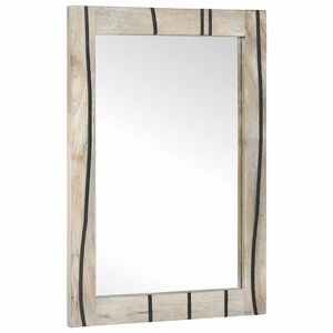 vidaXL Kylpyhuoneen peili valkoinen 50 x 2,5 x 70 cm Suorakaide