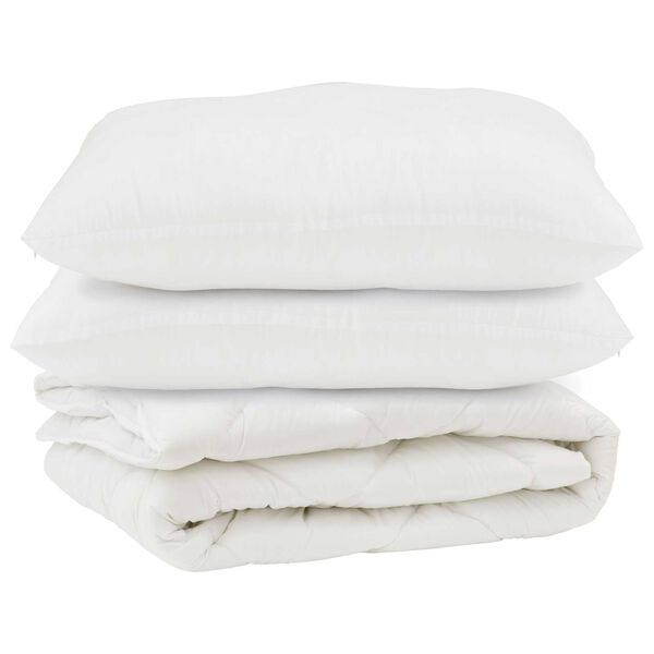 vidaXL Peitto tyynyll&auml; 3 pcs Valkoinen Mikrokuitu