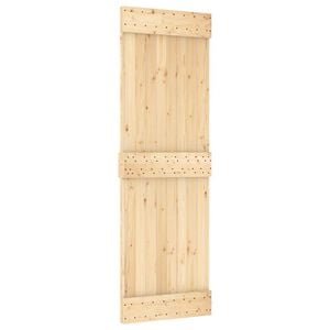 vidaXL Liukuovi NARVIK Luonnollinen ja musta 70 x 210 cm (152,5 cm)