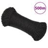vidaXL Ty&ouml;k&ouml;ysi musta 8 mm 500 m polypropeeni