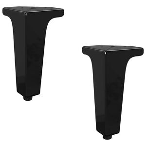 vidaXL Huonekalujalat 2 kpl Musta 54,1 x 54,1 x 100 mm Rauta