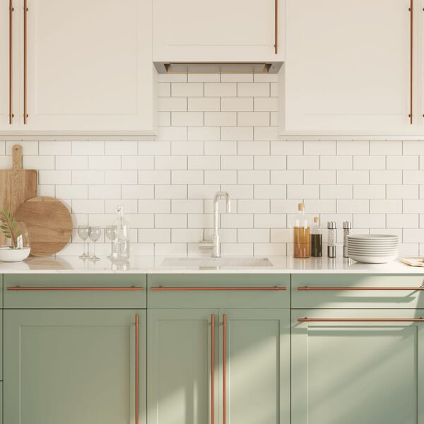 vidaXL Kaapin kahvat 10 kpl pronssi 480 mm ruostumaton ter&auml;s