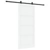 vidaXL Liukuovi ORKDAL 93 x 211 cm Tekninen puu Valkoinen ja musta