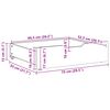 vidaXL Sängyn alavetolaatikot 2 kpl valkoinen 75x55x17 cm täysi mänty