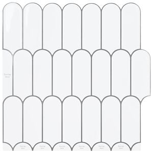 vidaXL H&ouml;yhen laatta 10 pcs Valkoinen harmaa 30 x 30 cm