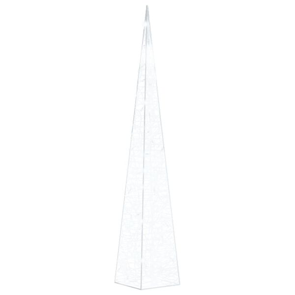 vidaXL LED-koristevalokartio kylmä valkoinen akryyli 90 cm