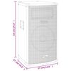 vidaXL Passiiviset Hi-Fi-lavakaiuttimet 1000 W musta 37x37x64 cm