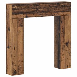 vidaXL Takan kehys Vanha puu 102 x 18 x 100,5 cm Tekninen puu