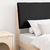 vidaXL Verhoiltu sängynpääty Musta 75 cm Massiivinen mänty