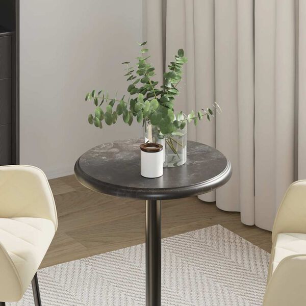 vidaXL P&ouml;yt&auml;levy musta &Oslash;40x2,5 cm marmori