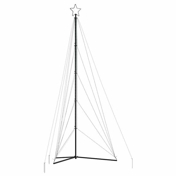 vidaXL LED joulukuusi 615 v&auml;rik&auml;st&auml; LED-valoa 404,5 cm