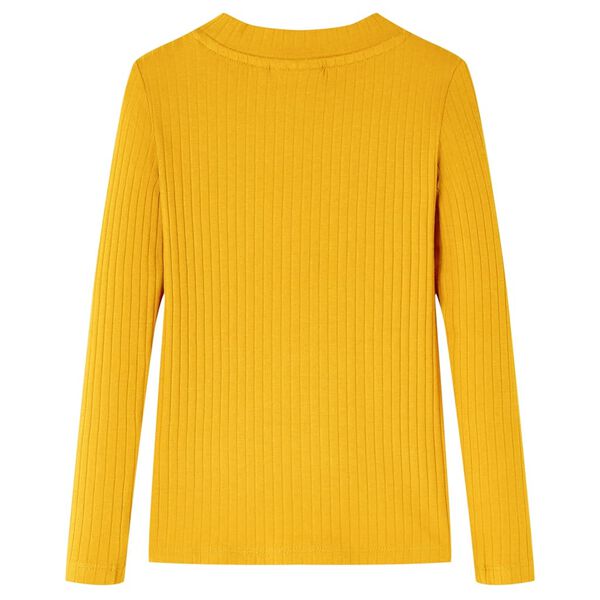 Lasten pitk&auml;hihainen T-paita okra 116