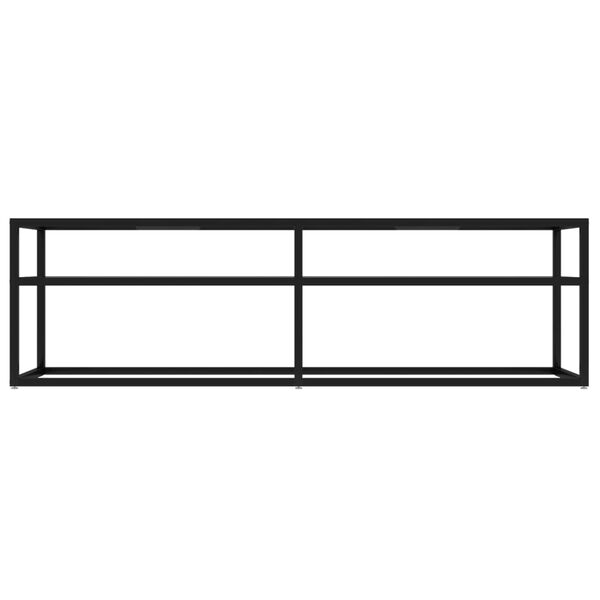 vidaXL TV-taso l&auml;pikuultava 140x40x40,5 cm karkaistu lasi