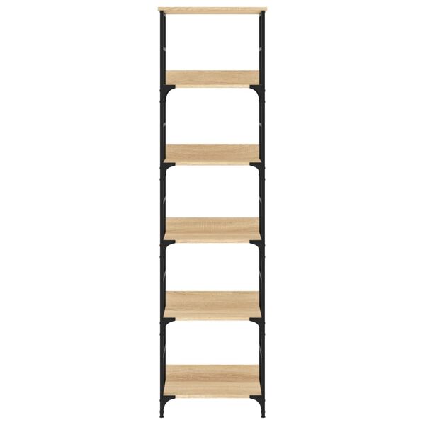 vidaXL Kirjahylly Sonoma-tammi 50x33x188,5 cm Puu
