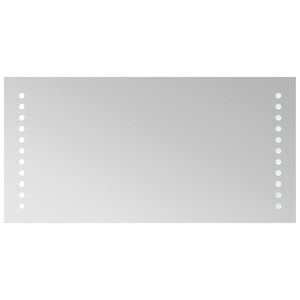 vidaXL LED kylpyhuonemirror L&auml;pin&auml;kyv&auml; 40 x 20 cm karkaistu lasi
