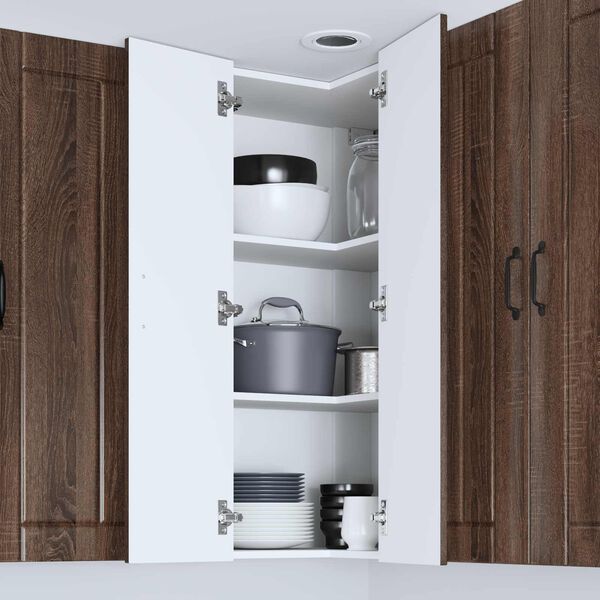 vidaXL Keitti&ouml;kaappi Ruskea tammi 57 x 57 x 100 cm Tekninen puu