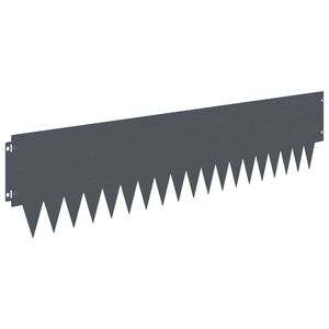 vidaXL Nurmireunus 10 kpl 103 x 25 cm Ter&auml;s Antrasiitti