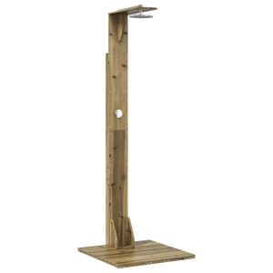 vidaXL Ulko-suihku 214,5 cm Impr&auml;gn&ouml;ity m&auml;nty ja ruostumaton ter&auml;s