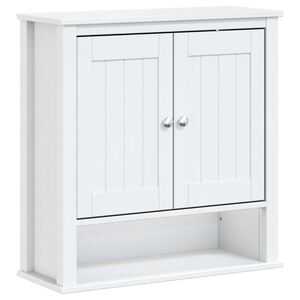 vidaXL Kylpyhuoneen sein&auml;kaappi BERG valk. 69,5x27x71,5 cm t&auml;ysi m&auml;nty