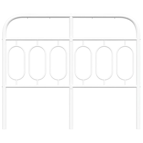 vidaXL Metallinen vaihtop&auml;&auml;ty valkoinen 120 cm