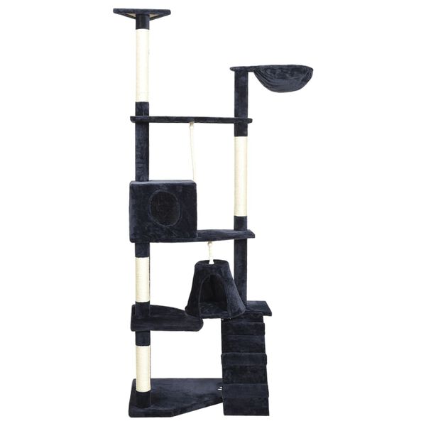 vidaXL Kissan kiipeilypuu sisal- raapimispylväillä sininen 191 cm